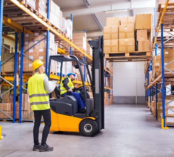 Health and Safety inspection of a warehouse